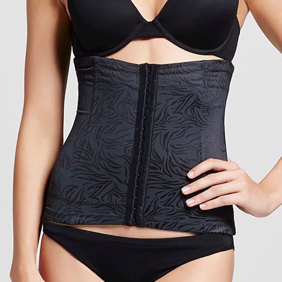Black Waist Cincher Maidenform Self Expressions Womens Firm Control SE3067 Sz XL - Picture 1 of 5